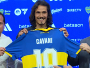 ¡CAVANI YA ES DE BOCA!: LOS HINCHAS RECIBIERON AL NUEVO REFUERZO URUGUAYO.