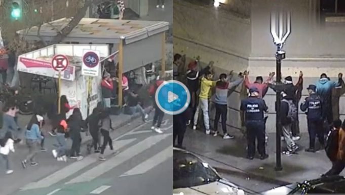NUEVA CÓRDOBA: LA POLÍCIA DETUVO A 14 CHICOS QUE SE PELEABAN EN PLENA CALLE. ¡MIRÁ!