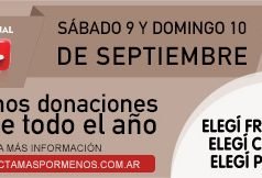 ESTE FIN DE SEMANA SE REALIZARÁ LA COLECTA NACIONAL MÁS POR MENOS.