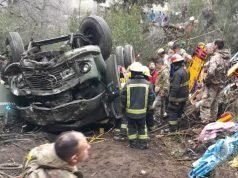 NEUQUÉN: DESBARRANCÓ UN CAMIÓN DEL EJÉRCITO. MURIERON 4 SOLDADOS Y HAY MÁS DE 20 HERIDOS.