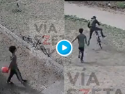 IMPERDONABLE: LE ROBARON LA BICI A UN NENE QUE JUGABA EN LA PLAZA DE RÍO CUARTO. ¡MIRÁ!