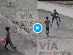 IMPERDONABLE: LE ROBARON LA BICI A UN NENE QUE JUGABA EN LA PLAZA DE RÍO CUARTO. ¡MIRÁ!