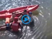 RESCATARON A UN HOMBRE QUE FLOTABA INCONSCIENTE EN EL DIQUE LA QUEBRADA.