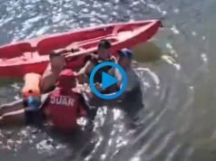 RESCATARON A UN HOMBRE QUE FLOTABA INCONSCIENTE EN EL DIQUE LA QUEBRADA.