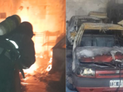 DELINCUENTES ROBARON Y LE PRENDIERON FUEGO AL TALLER DE UN JUBILADO DE 77 AÑOS.