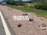 QUILINO: UN CAMIÓN ATROPELLÓ A UN CICLISTA MOCHILERO EN RUTA 60.