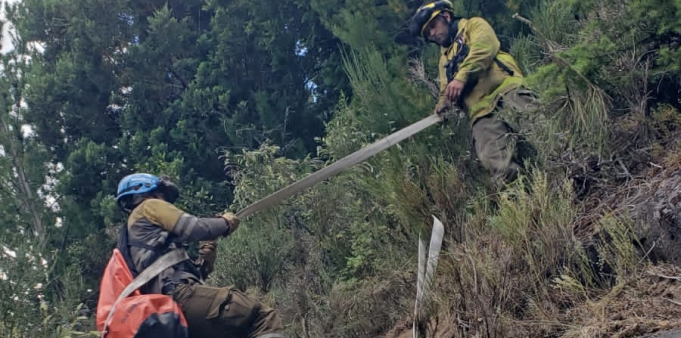 BOMBEROS CORDOBESES VIAJARON A COMBATIR EL FUEGO EN CHUBUT.