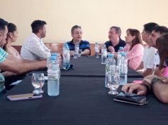 TRABAJO DEPARTAMENTAL ENTRE MUNICIPIOS, EL LEGISLADOR Y EL SECRETARIO DE OBRAS Y SERVICIOS PÚBLICOS DE LA PROVINCIA.