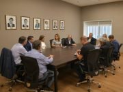 COORDINAN ACCIONES PARA ATENDER DEMANDAS DEL INTERIOR ENTRE EL EJECUTIVO Y EL LEGISLATIVO.