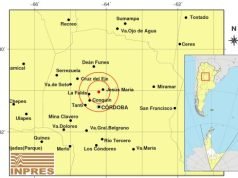 FUERTE SISMO SACUDIÓ A PARTE DE LA PROVINCIA DE CÓRDOBA: FUE DE UNA MAGNITUD DE 4.6 Y 10KM DE PROFUNDIDAD.