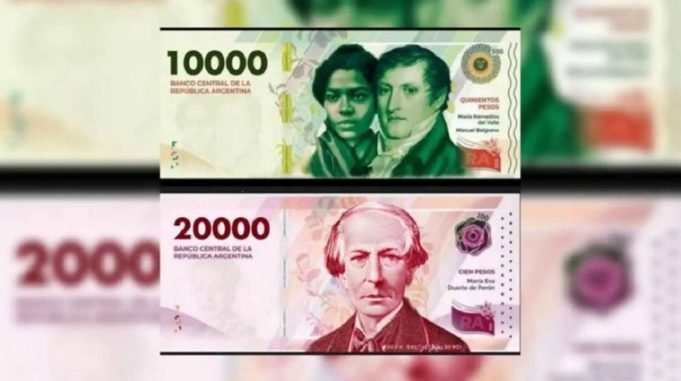 EN MAYO COMIENZA A CIRCULAR EL BILLETE DE $10.000 Y EN OCTUBRE EL DE $20.000.