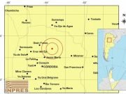 TEMBLÓ EL NORTE DE CÓRDOBA: SE REGISTRÓ UN SISMO DE 4.6° CON EPICENTRO A 58Km DE JESÚS MARÍA.