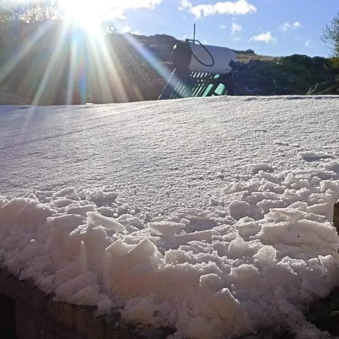 LA OLA POLAR TRAJO LAS PRIMERAS NIEVES EN LA PROVINCIA DE CÓRDOBA.