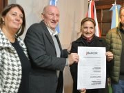 EN UNQUILLO, LA VICEGOBERNADORA PRUNOTTO ENTREGÓ FONDOS PARA CONSTRUIR UN CENTRO DE SALUD.