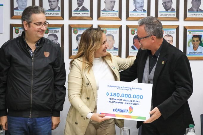 LA VICEGOBERNADORA PRUNOTTO ENTREGÓ FOCOM DE $150 MILLONES PARA OBRAS EN SALSIPUEDES.