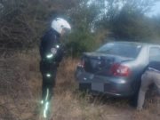 UN FIAT SIENA DESPISTÓ HACIA LA BANQUINA EN RUTA 60 KM 830. SOLO DAÑOS MATERIALES.