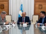 LLARYORA FIRMÓ CON FRANCOS EL ACUERDO PARA REACTIVAR LA OBRA PÚBLICA NACIONAL EN LA PROVINCIA.