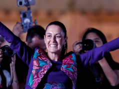 MÉXICO TIENE A SU 1° PRESIDENTE MUJER. ES DE IZQUIERDA Y RESPLADADA POR LOPEZ OBRADOR.