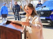 MYRIAN PRUNOTTO ENTREGÓ MÓVILES POLICIALES EN EL VALLE TRASLATIERRA.