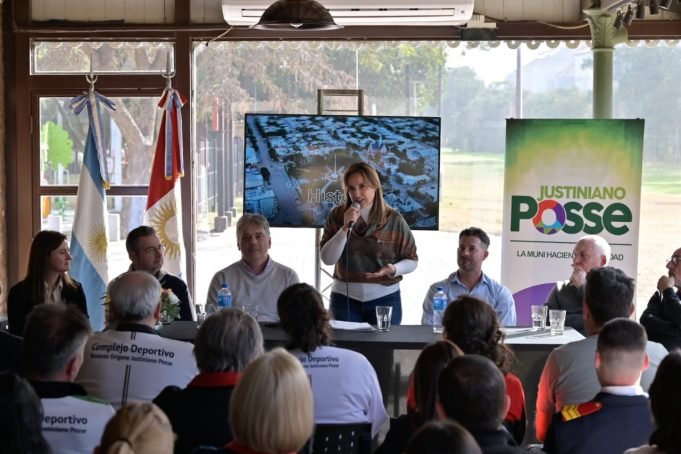 MYRIAN PRUNOTTO ENTREGÓ APORTES POR 140 MILLONES DE PESOS PARA OBRAS EN JUSTINIANO POSSE.