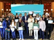 LA VICEGOBERNADORA PARTICIPÓ EN LA ENTREGA DE LOS NUEVOS PRÉSTAMOS HIPOTECARIOS DE BANCOR.