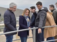 MYRIAN PRUNOTTO RECORRIÓ LA ESTACIÓN DEPURADORA DE LA CALERA.