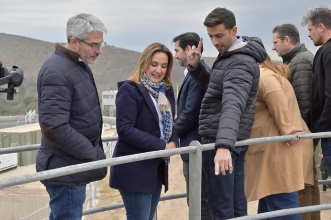 MYRIAN PRUNOTTO RECORRIÓ LA ESTACIÓN DEPURADORA DE LA CALERA.
