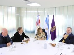 MYRIAN PRUNOTTO Y HORACIO FERREYRA EN EL CAMPUS NORTE DE LA UNC.