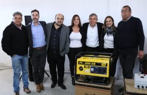 MYRIAN PRUNOTTO ENTREGÓ GRUPOS ELECTRÓGENOS PARA ELECTRODEPENDIENTES DE SAN CARLOS MINAS.