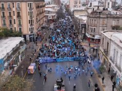 ALTO ACATAMIENTO AL PARO PROVINCIAL Y MASIVA MARCHA DE UEPC. EN ISCHILÍN LA ADHESIÓN FUE DEL 85%