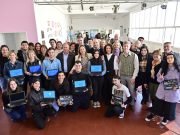 MYRIAN PRUNOTTO LLEVÓ NETBOOKS A DOCENTES EN FORMACIÓN EN ALMAFUERTE.