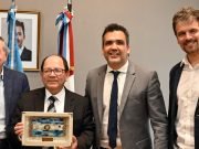 FACUNDO TORRES LIMA, PRESIDENTE PROVISORIO DE LA LEGISLATURA, RECIBIÓ AL EMBAJADOR DE GUATEMALA.