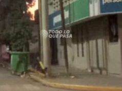 DEÁN FUNES: UN CAMIÓN DERRIBÓ EL SEMÁFORO DE DOMINGO CABRERA Y SAN LUIS.