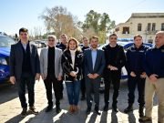 MYRIAN PRUNOTTO PRESIDIÓ LA ENTREGA DE MÓVILES POLICIALES EN ALTA GRACIA Y MALAGUEÑO.