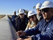 MYRIAN PRUNOTTO VISITÓ LA OBRA DEL GASODUCTO PNK ENTRE RÍO PUJIO Y VILLA MARÍA.