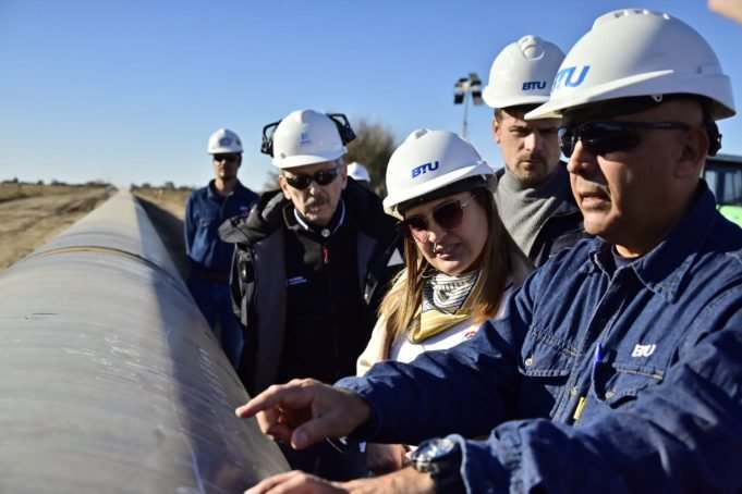 MYRIAN PRUNOTTO VISITÓ LA OBRA DEL GASODUCTO PNK ENTRE RÍO PUJIO Y VILLA MARÍA.