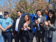 LA VICEGOBERNADORA MYRIAN PRUNOTTO ENTREGÓ DOS MÓVILES POLICIALES 0 KM EN LABOULAYE.