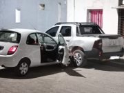 CHOQUE TRIPLE CON LESIONADOS EN B° VILLA MOYANO.