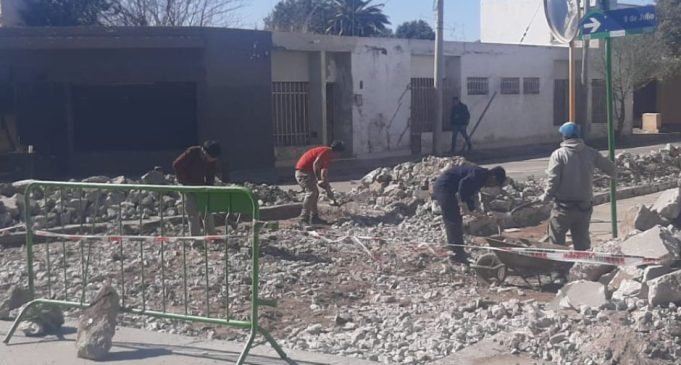 HORMIGONADO DE INTERSECCIONES DE CALLE 9 DE JULIO