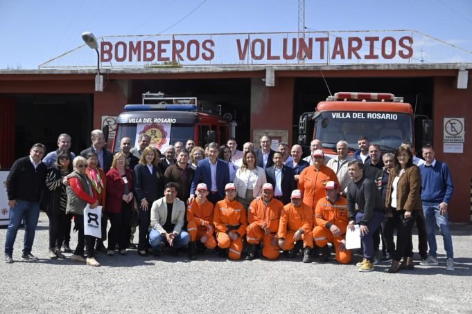 MYRIAN PRUNOTTO ENTREGÓ APORTES PARA LA CRUZ ROJA Y LOS BOMBEROS VOLUNTARIOS DE VILLA DEL ROSARIO.