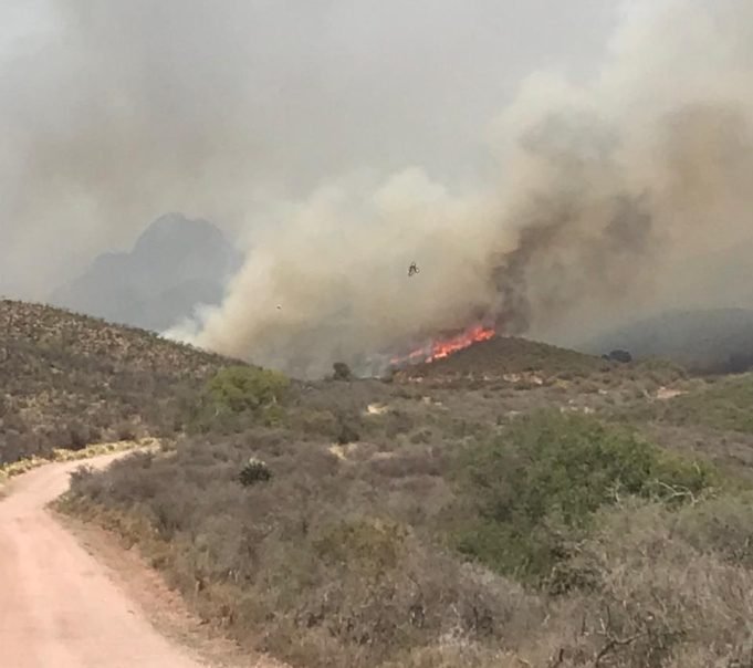 AVANZA EL FUEGO EN EL DEPARTAMENTO ISCHILÍN.