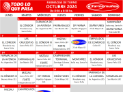 FARMACIAS DE TURNO OCTUBRE 2024.