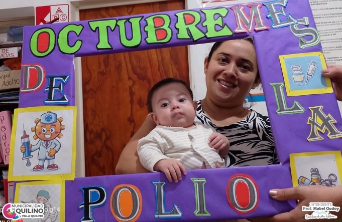 Quilino continúa su campaña de vacunación contra la Polio.