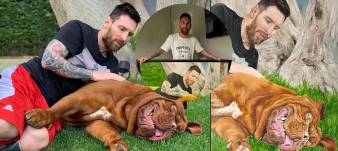 Claudia Perez lo hizo de nuevo: Messi recibió un nuevo cuadro de la artista.