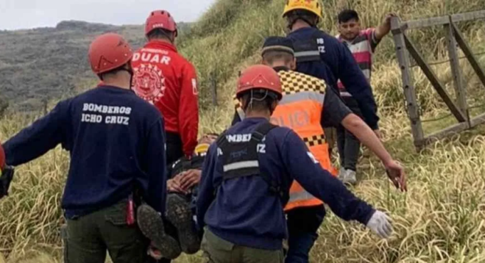 Altas Cumbres: Un joven cayó en un precipicio de 20 metros y se salvó de milagro gracias al DUAR.