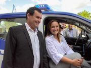 En el departamento General Roca, Prunotto entregó camionetas y fondos para seguridad e infraestructura.