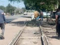 Adoquinan la ciclovía que une a Quilino con Villa Quilino.