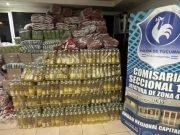 Encontraron alimentos secuestrados del Ministerio de Desarrollo Social de Tucumán.