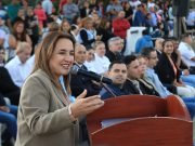 La vicegobernadora Myrian Prunotto acompañó el 113° aniversario de Los Mistoles.