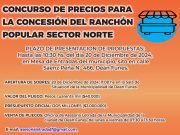 Festival: Concurso de precios para la concesión del ranchón popular del estadio Fuhad Cordi.